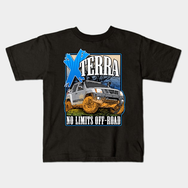 NISSAN XTERRA Off-Road Kids T-Shirt by Amra591